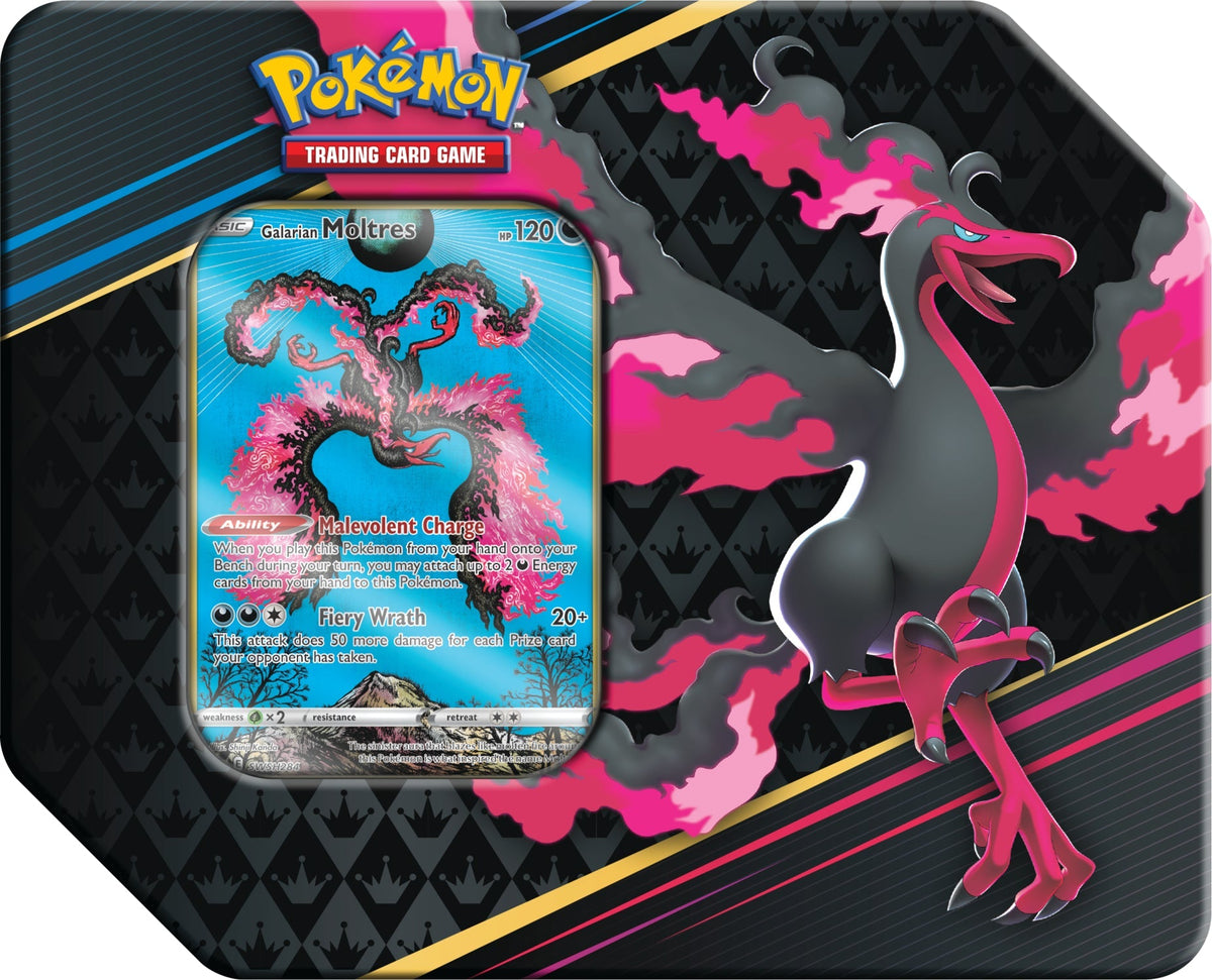 Crown Zenith Galarian Moltres Crown Zenith Tin Large