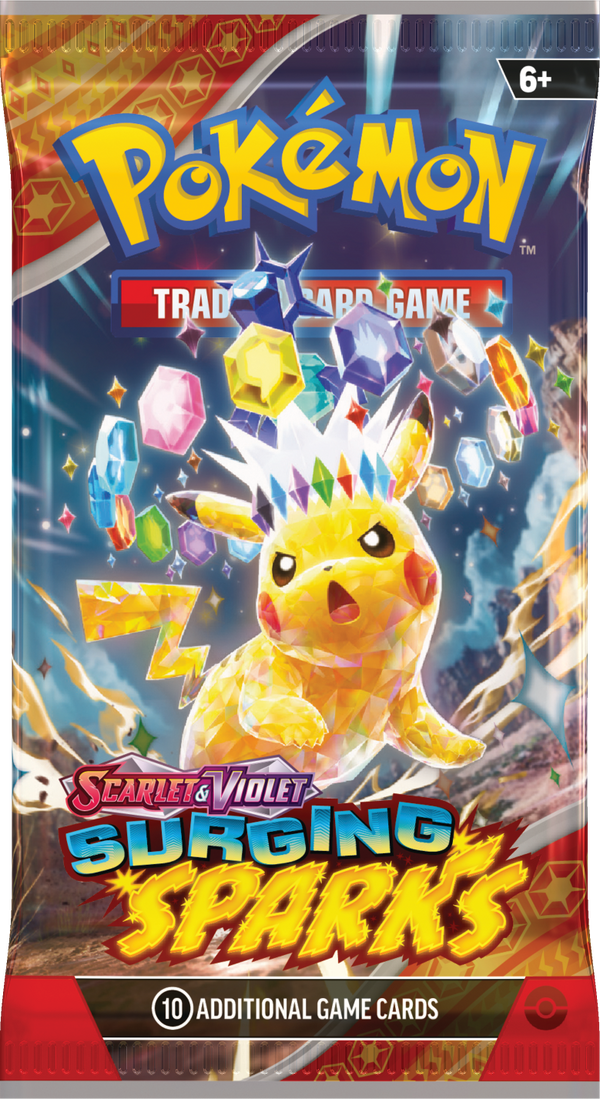Surging Sparks booster pack artwork